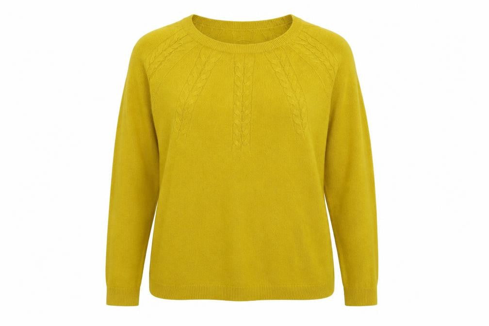 Womens UK Size 14 TU Yellow Pullover Jumper