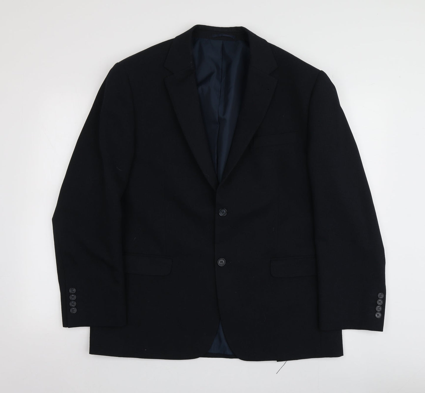 Mens UK Size S Lee Greenwood Regular Blue Suit Jacket