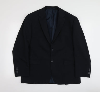Mens UK Size S Lee Greenwood Regular Blue Suit Jacket