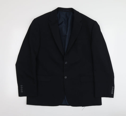 Mens UK Size S Lee Greenwood Regular Blue Suit Jacket