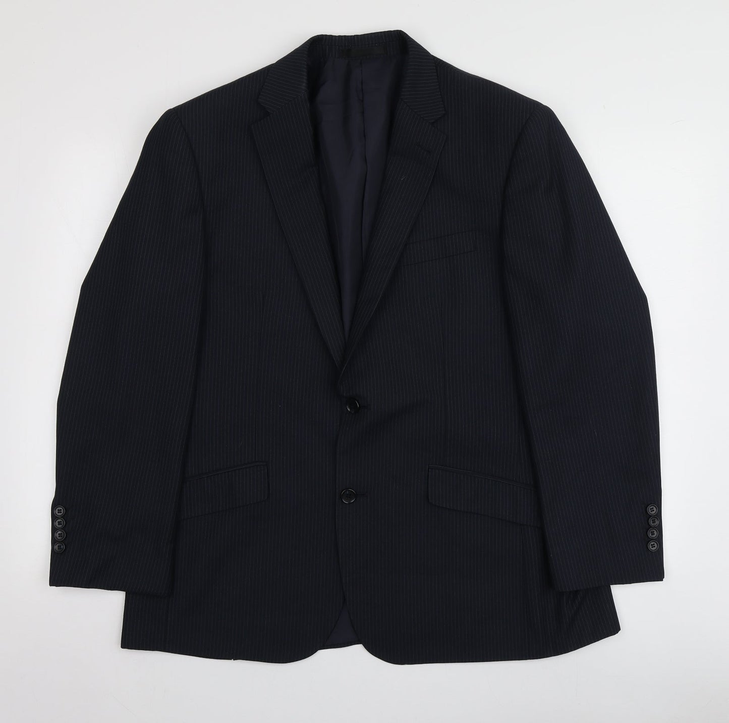 Mens UK Size S Lee Greenwood Regular Blue Suit Jacket