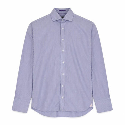 Mens UK Size 16 Sartorial Blue  Button-Up Long Sleeve Casual Shirt