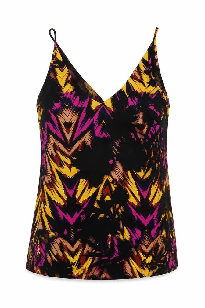 Womens UK Size 8 Papaya Multicoloured Basic T-Shirt