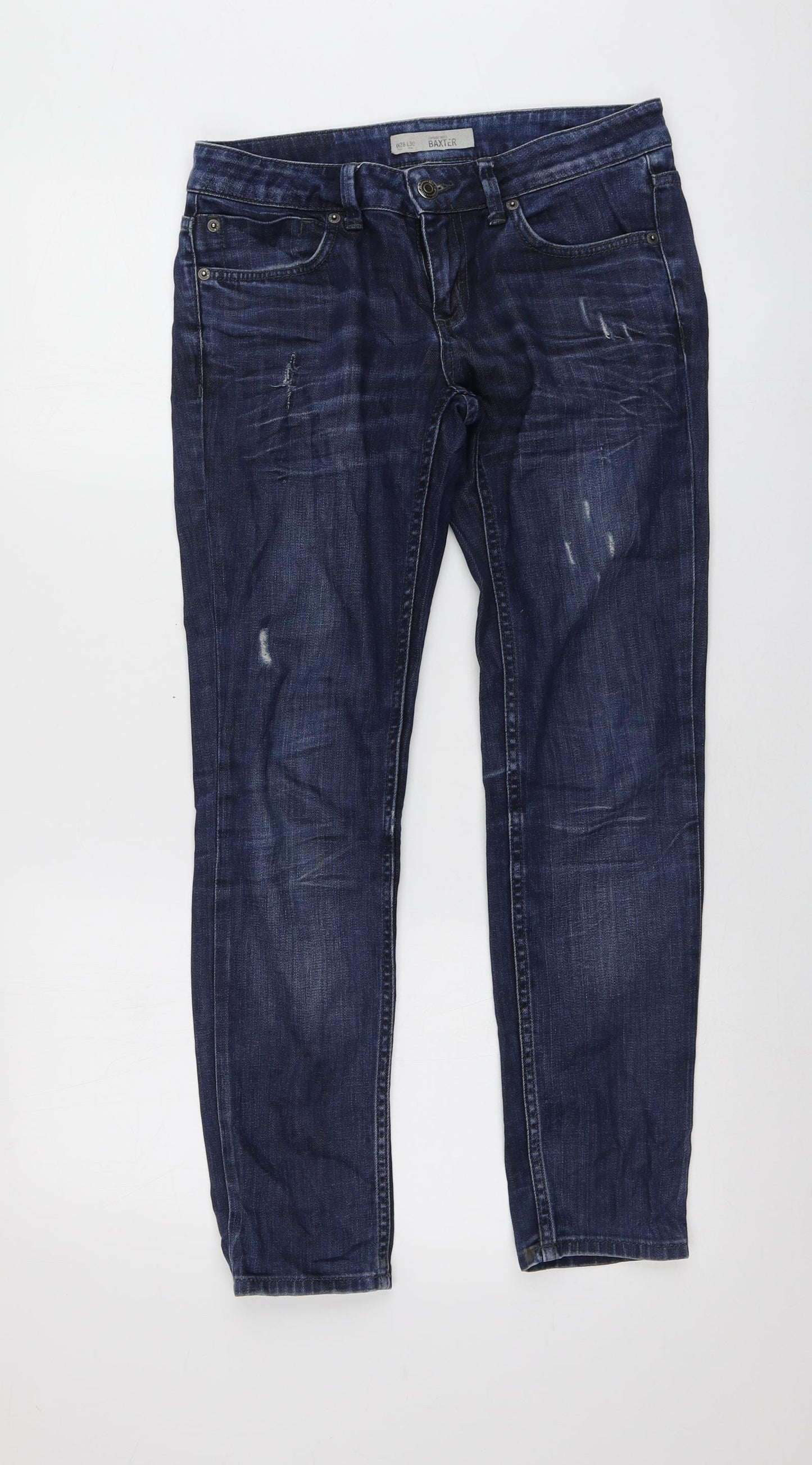Baxter Womens Blue  Cotton Skinny Jeans Size 28 L28 in Regular
