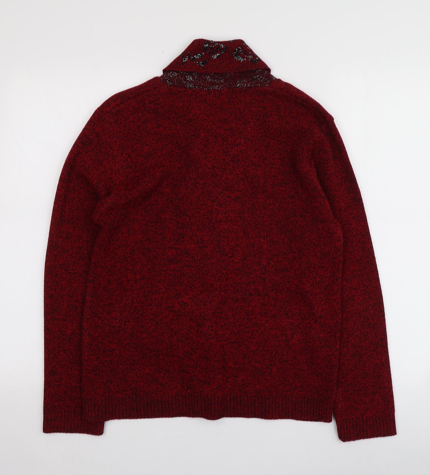 Womens UK Size S Mia Moda Red Pullover Jumper