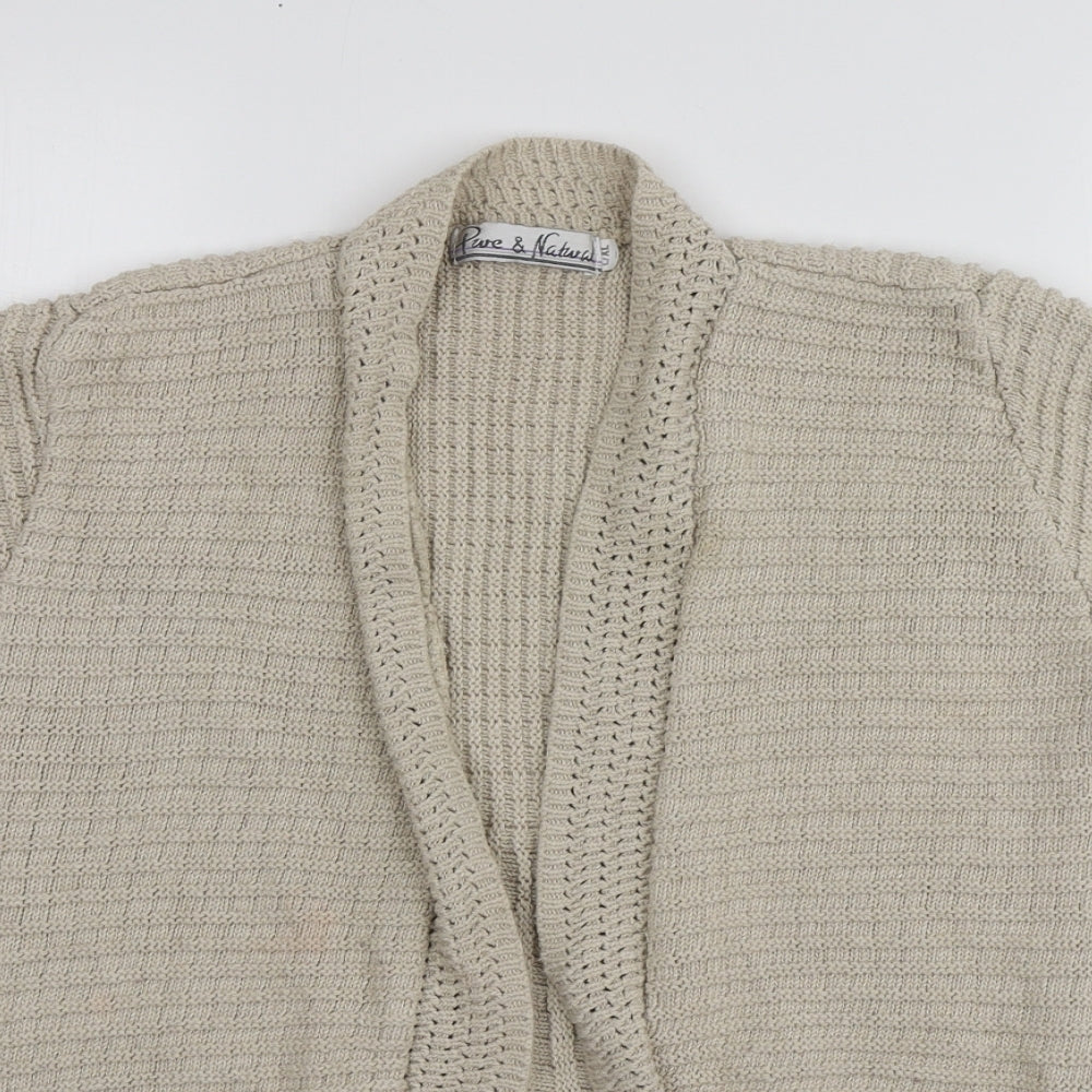 Womens UK Size L Pure&Natural Beige Shrug Jumper