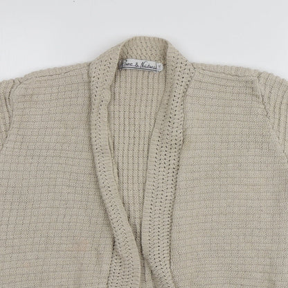 Womens UK Size L Pure&Natural Beige Shrug Jumper