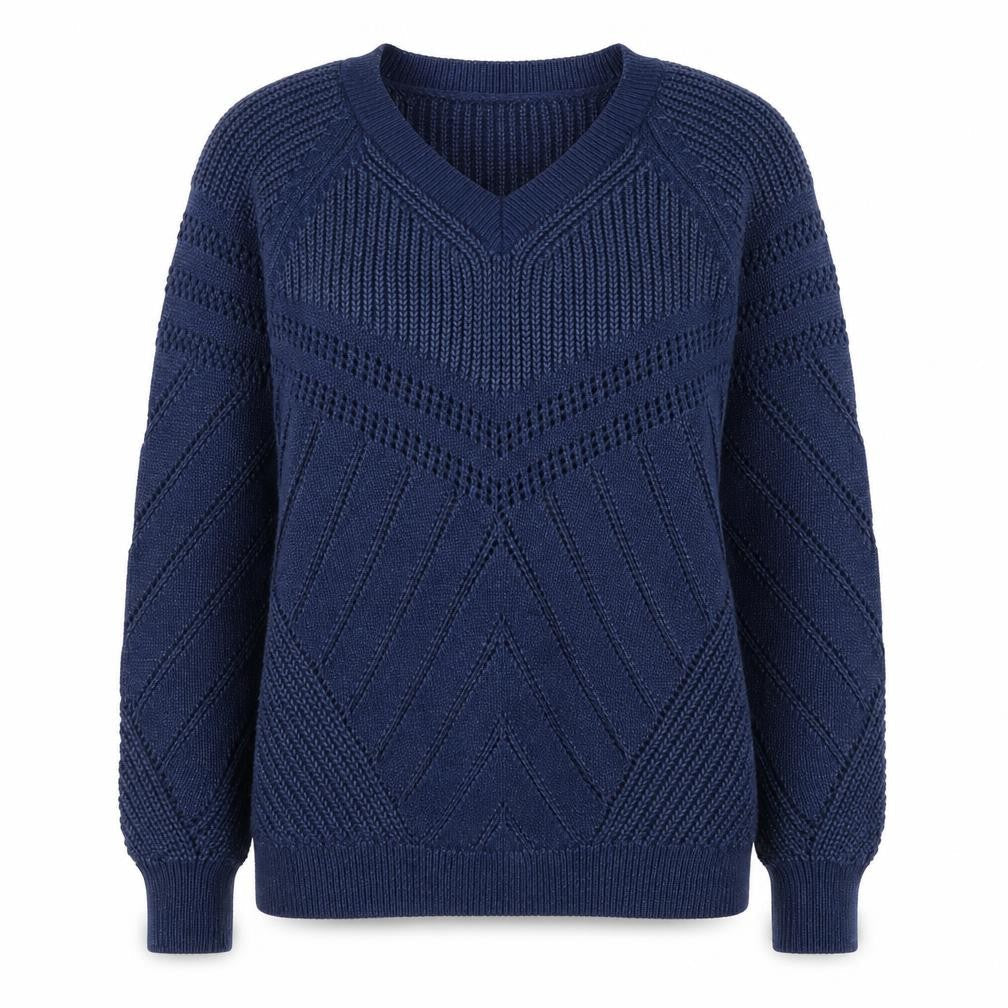 Womens UK Size S M&S Blue Pullover Jumper