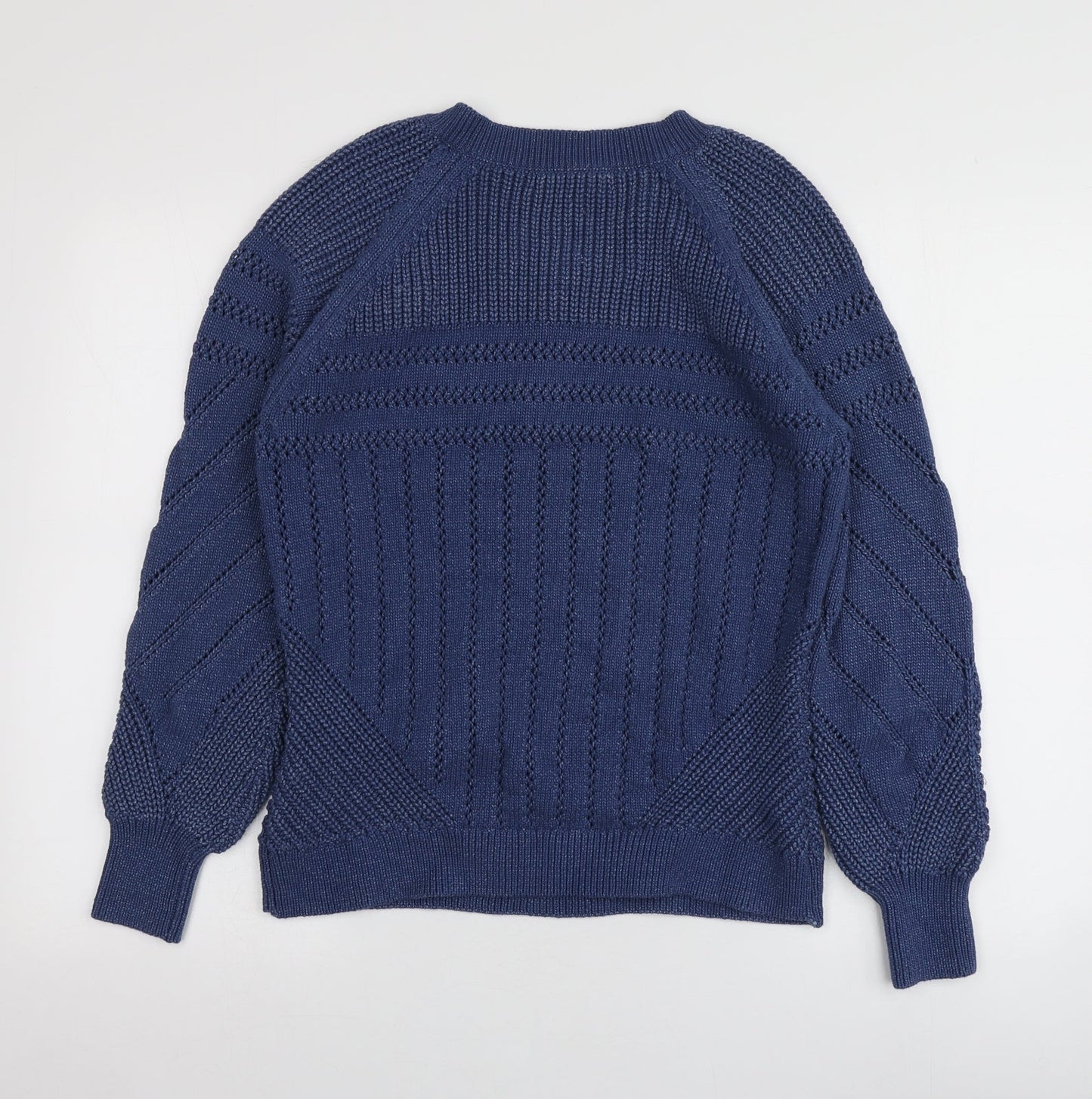 Womens UK Size S M&S Blue Pullover Jumper