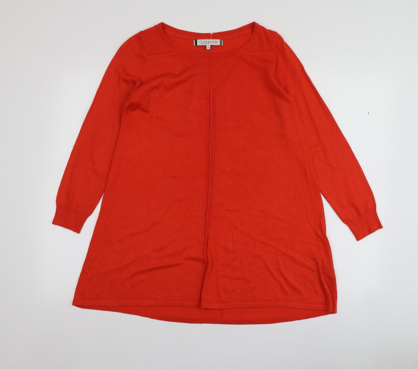 Womens UK Size 8 Principles Orange Pullover Jumper
