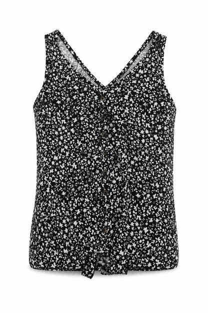 Womens UK Size S Dunnes Stores Black Basic T-Shirt