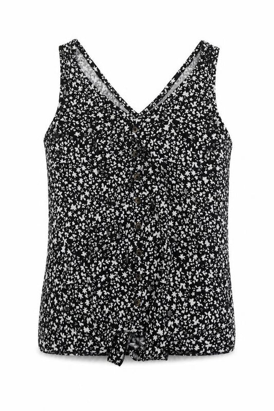 Womens UK Size S Dunnes Stores Black Basic T-Shirt