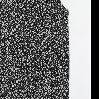 Womens UK Size S Dunnes Stores Black Basic T-Shirt
