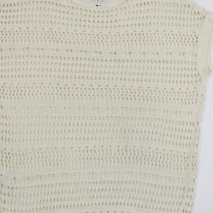 F&F Womens Ivory Round Neck  Acrylic Pullover Jumper Size 6