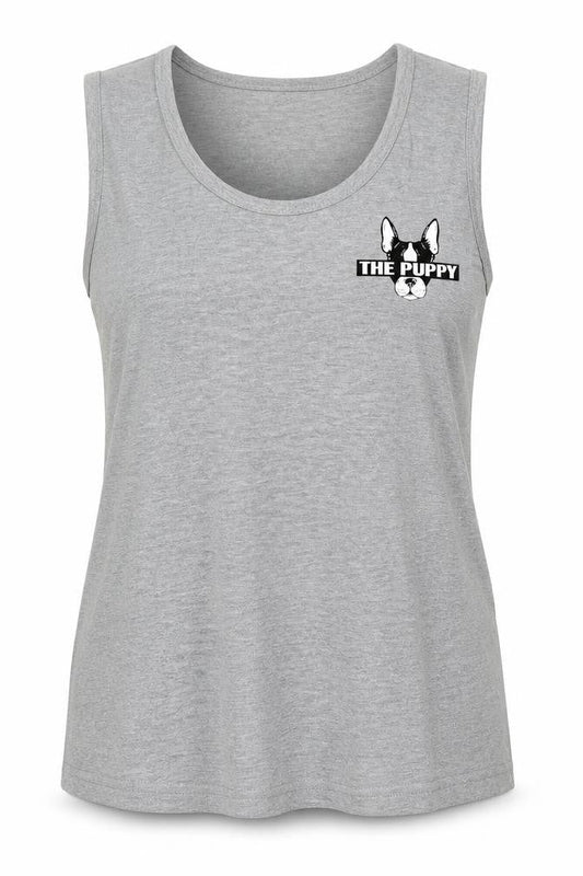 Jienihao Womens Grey  Cotton Basic Tank Size M Round Neck
