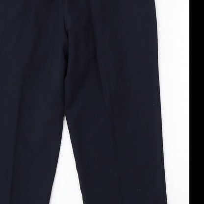 Womens UK Size 18 Mia Moda Regular Fit  Blue Trousers