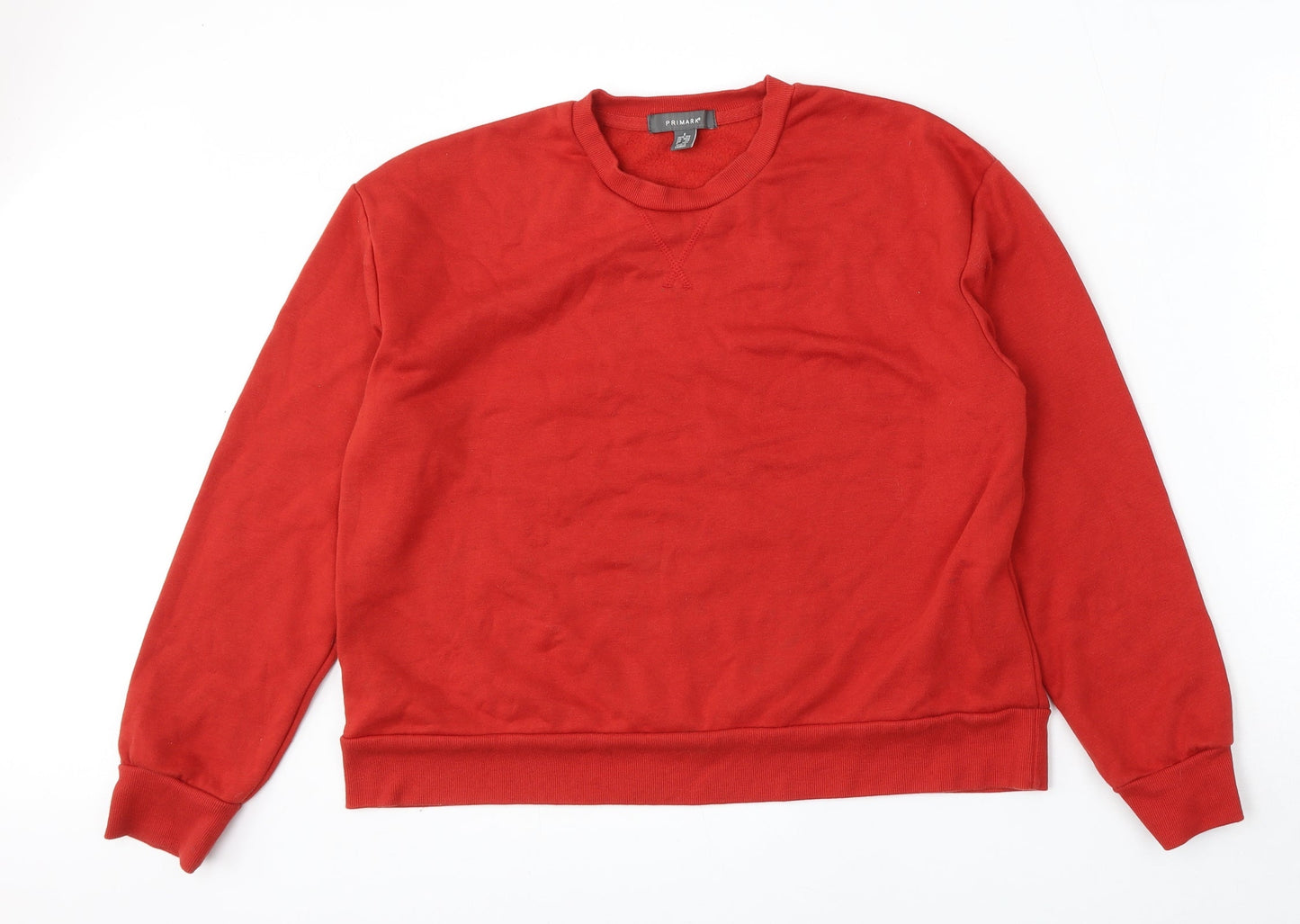 Primark Womens Red  Polyester Pullover Sweatshirt Size S