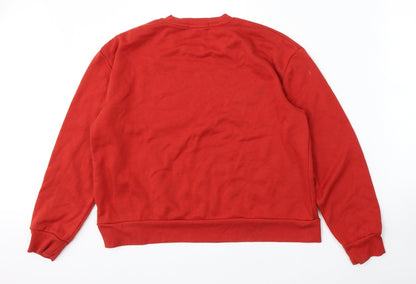 Primark Womens Red  Polyester Pullover Sweatshirt Size S