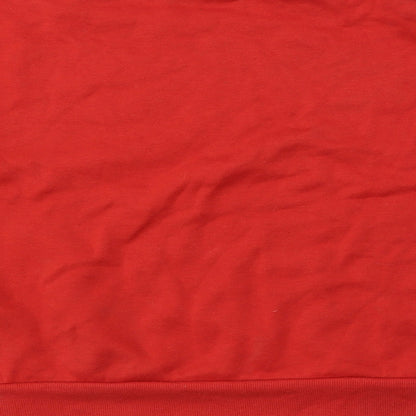 Primark Womens Red  Polyester Pullover Sweatshirt Size S