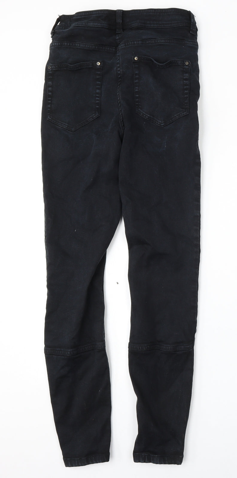 NEXT Womens Blue  Lyocell Skinny Jeans Size 8 L28 in Regular Button