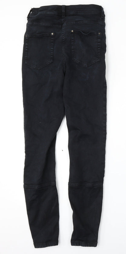 NEXT Womens Blue  Lyocell Skinny Jeans Size 8 L28 in Regular Button