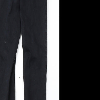 NEXT Womens Blue  Lyocell Skinny Jeans Size 8 L28 in Regular Button