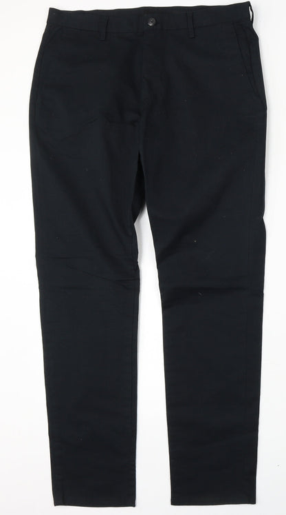 Womens UK Size 34 H&M Regular Fit Straight Blue Jeans