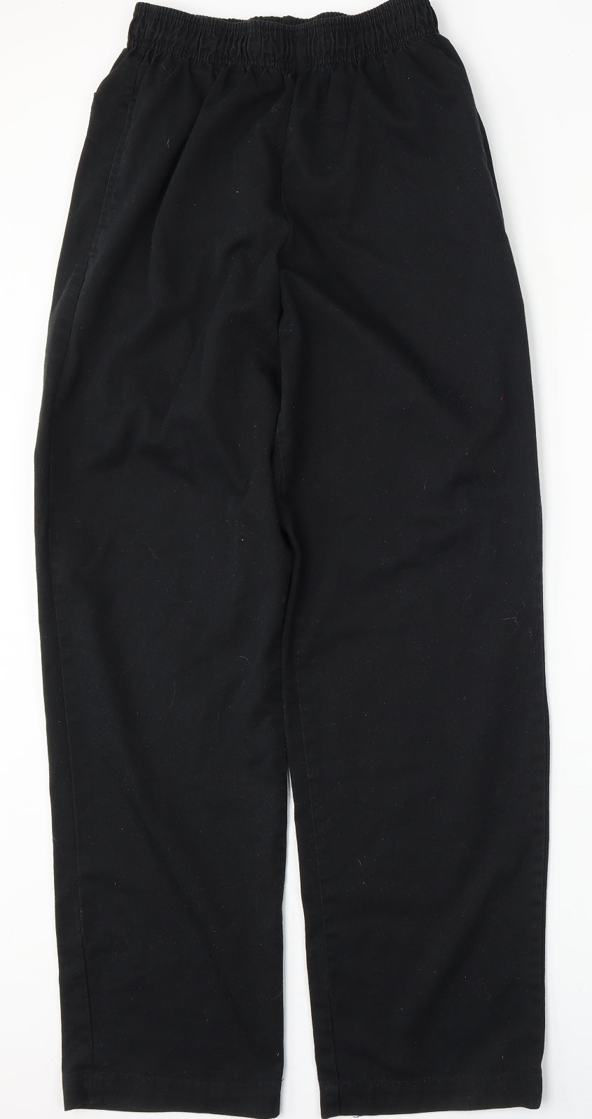 Mens UK Size XS Whites Regular Fit  Black Trousers