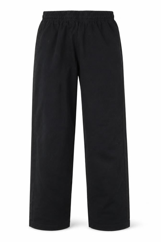 Mens UK Size XS Whites Regular Fit  Black Trousers