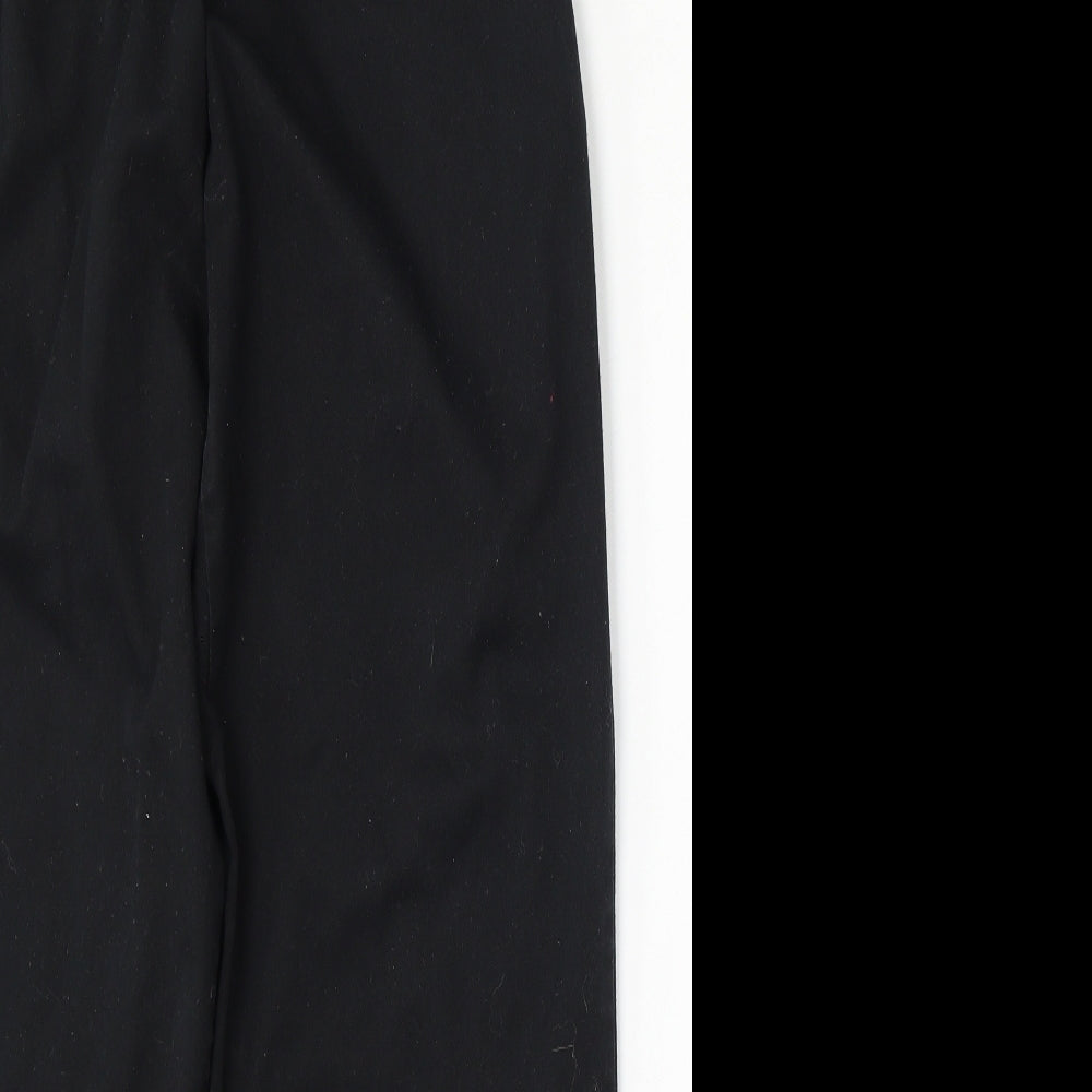 Mens UK Size XS Whites Regular Fit  Black Trousers