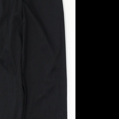 Mens UK Size XS Whites Regular Fit  Black Trousers