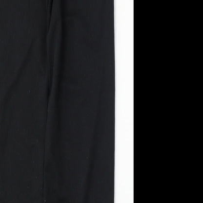 Mens UK Size XS Whites Regular Fit  Black Trousers