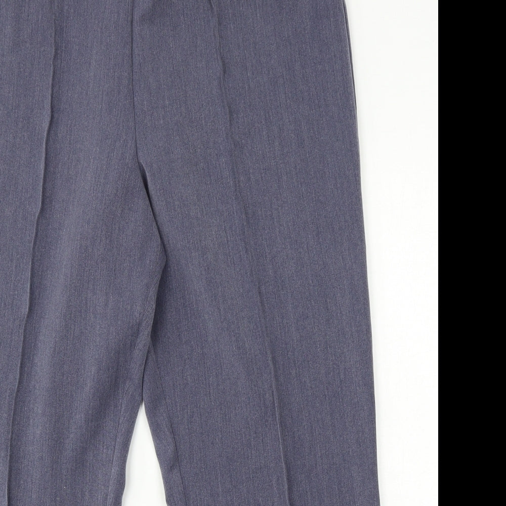 Classic Womens Blue  Polyester Trousers  Size 18 L27 in Regular