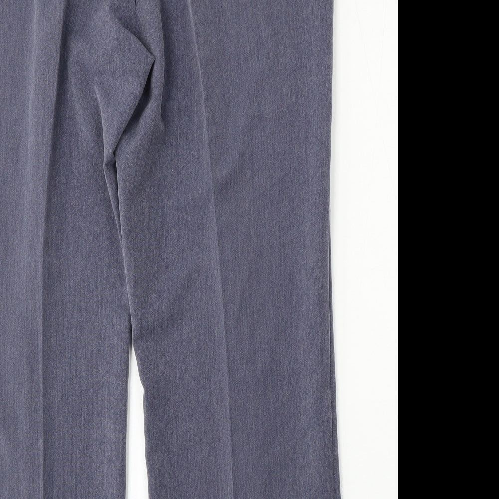 Classic Womens Blue  Polyester Trousers  Size 18 L27 in Regular