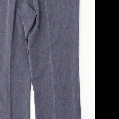 Classic Womens Blue  Polyester Trousers  Size 18 L27 in Regular