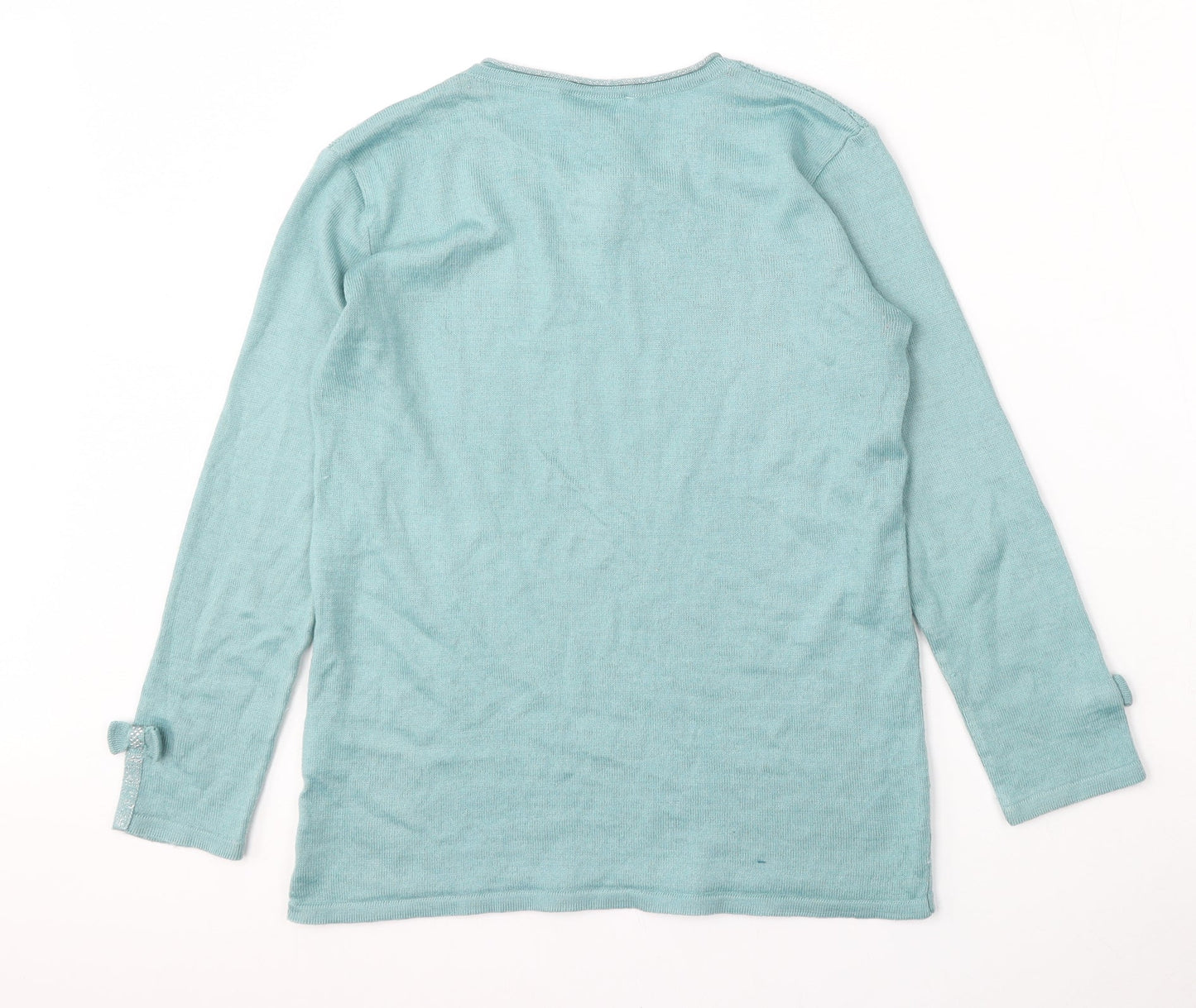 Womens UK Size 14 Afibel Blue Pullover Jumper