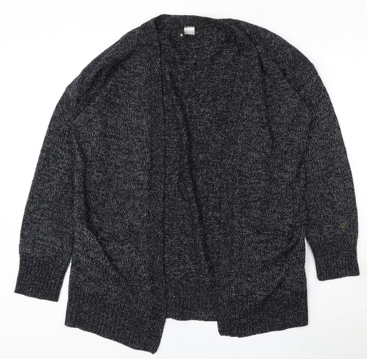 Divided by H&M Womens Grey V-Neck  Acrylic Cardigan Jumper Size S