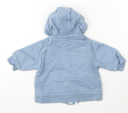 Cherokee Boys Blue  Cotton Full Zip Jumper Size 0-3 Months  Zip