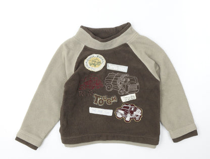 George Boys Beige  Polyester Pullover Sweatshirt Size 2-3 Years