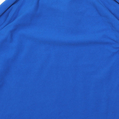 Universal People Womens Blue  Polyester Pullover Sweatshirt Size L  Zip