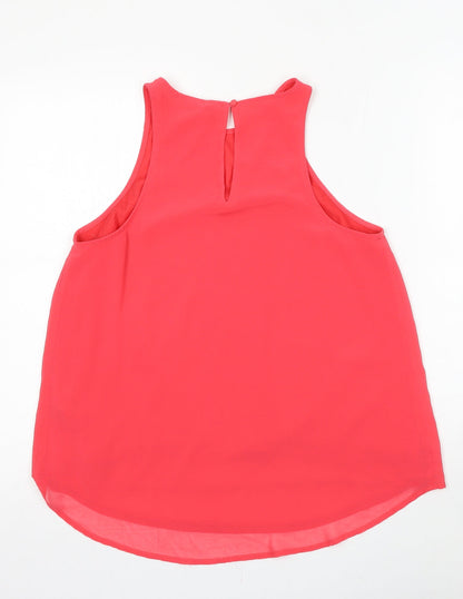 Divided by H&M Womens Red  Polyester Camisole Tank Size 8 Round Neck