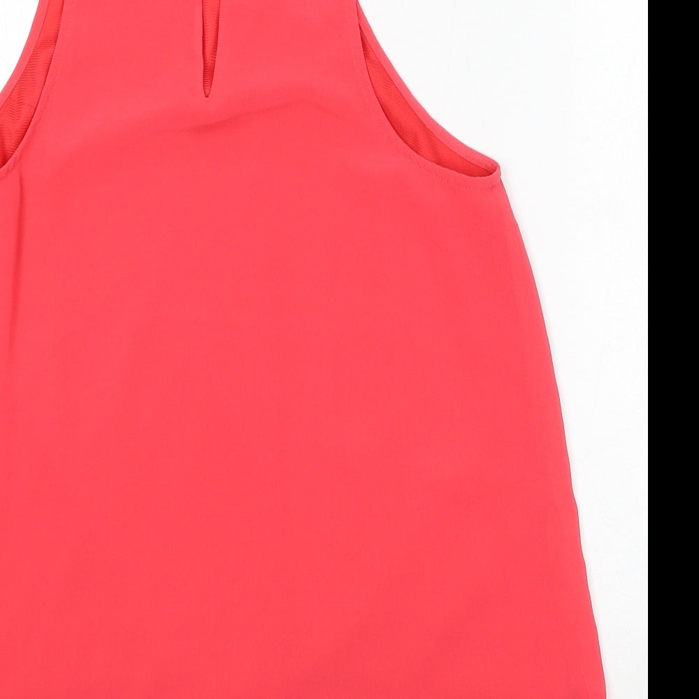 Divided by H&M Womens Red  Polyester Camisole Tank Size 8 Round Neck