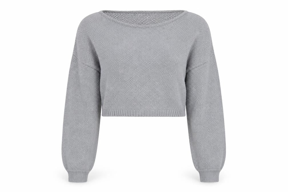 Womens UK Size M PRETTYLITTLETHING Grey Pullover Jumper