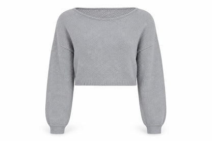 Womens UK Size M PRETTYLITTLETHING Grey Pullover Jumper