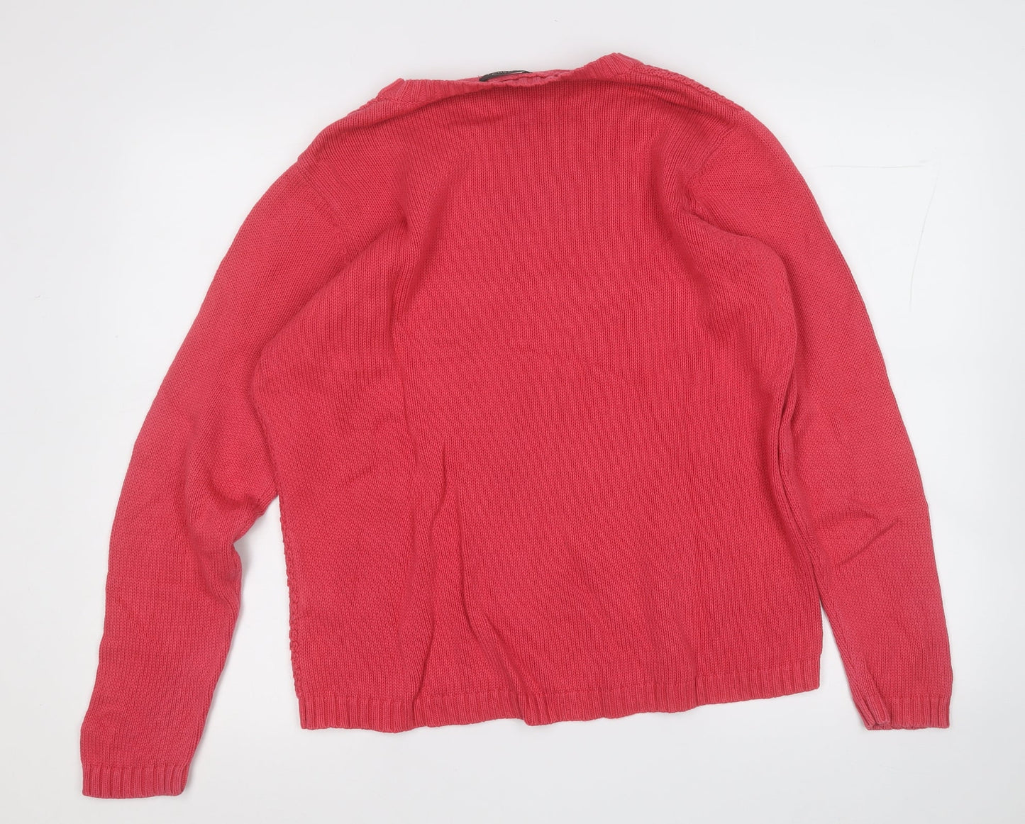 Womens UK Size L BM Pink Pullover Jumper