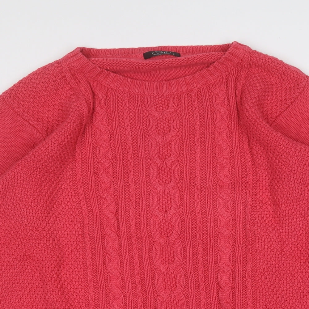 Womens UK Size L BM Pink Pullover Jumper