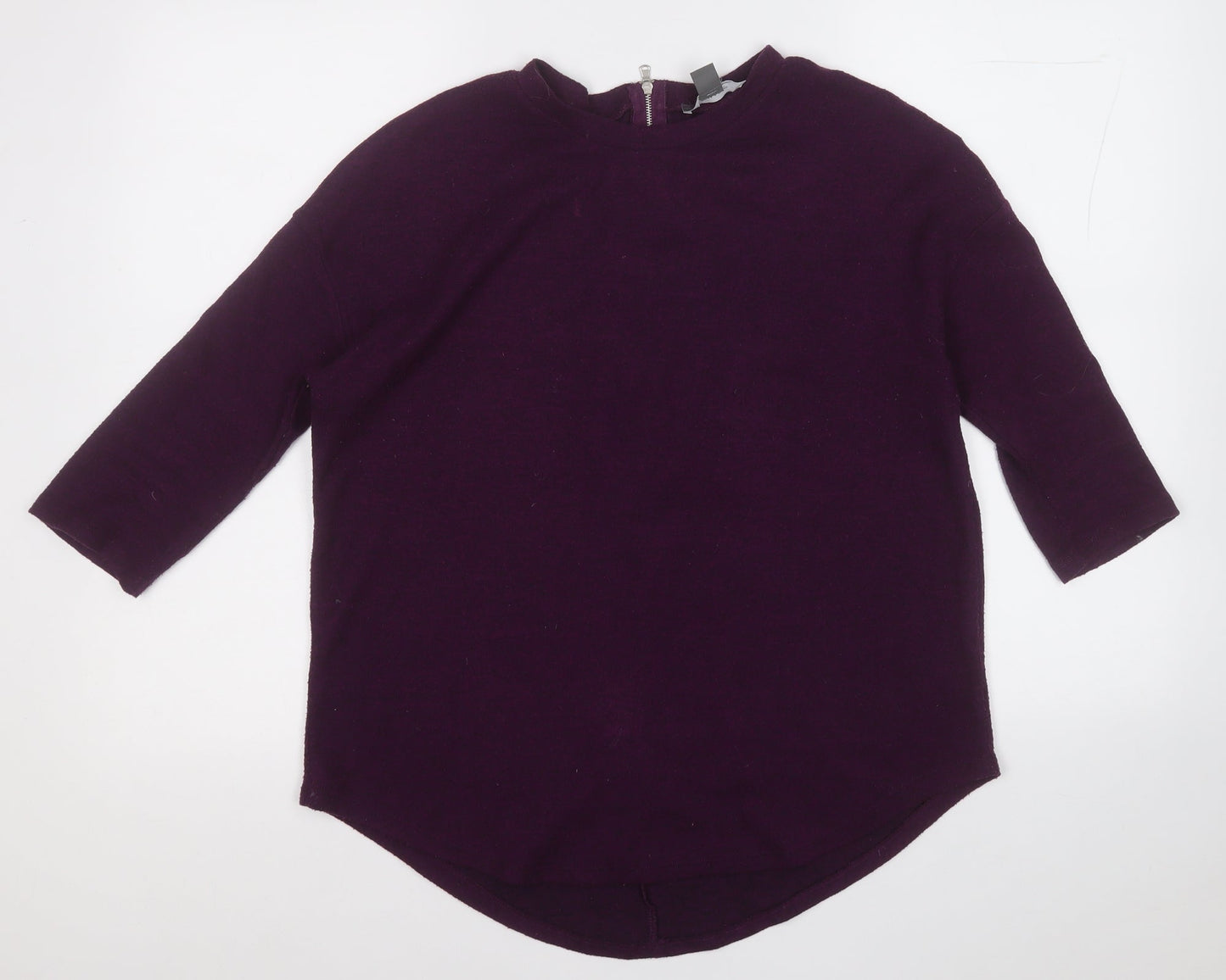 Primark Womens Purple Round Neck  Polyester Pullover Jumper Size 6
