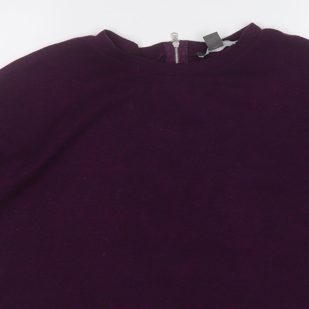 Primark Womens Purple Round Neck  Polyester Pullover Jumper Size 6