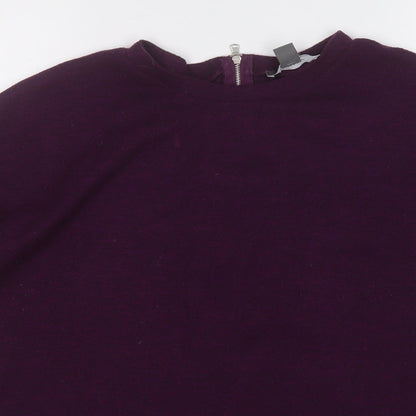 Primark Womens Purple Round Neck  Polyester Pullover Jumper Size 6
