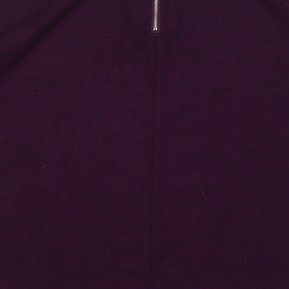 Primark Womens Purple Round Neck  Polyester Pullover Jumper Size 6